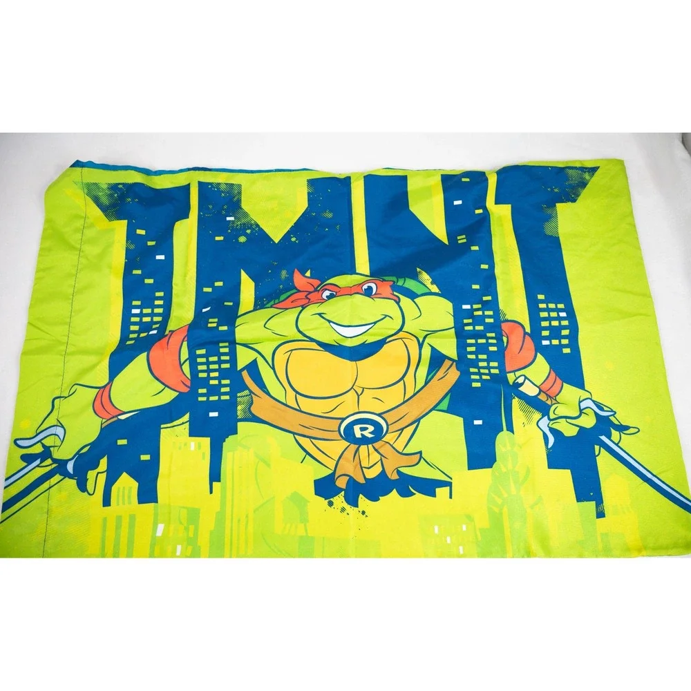 Nickelodeon TMNT Pillowcase‎ Kids Toddler Flat Pillowcase Green Ninja Turtles